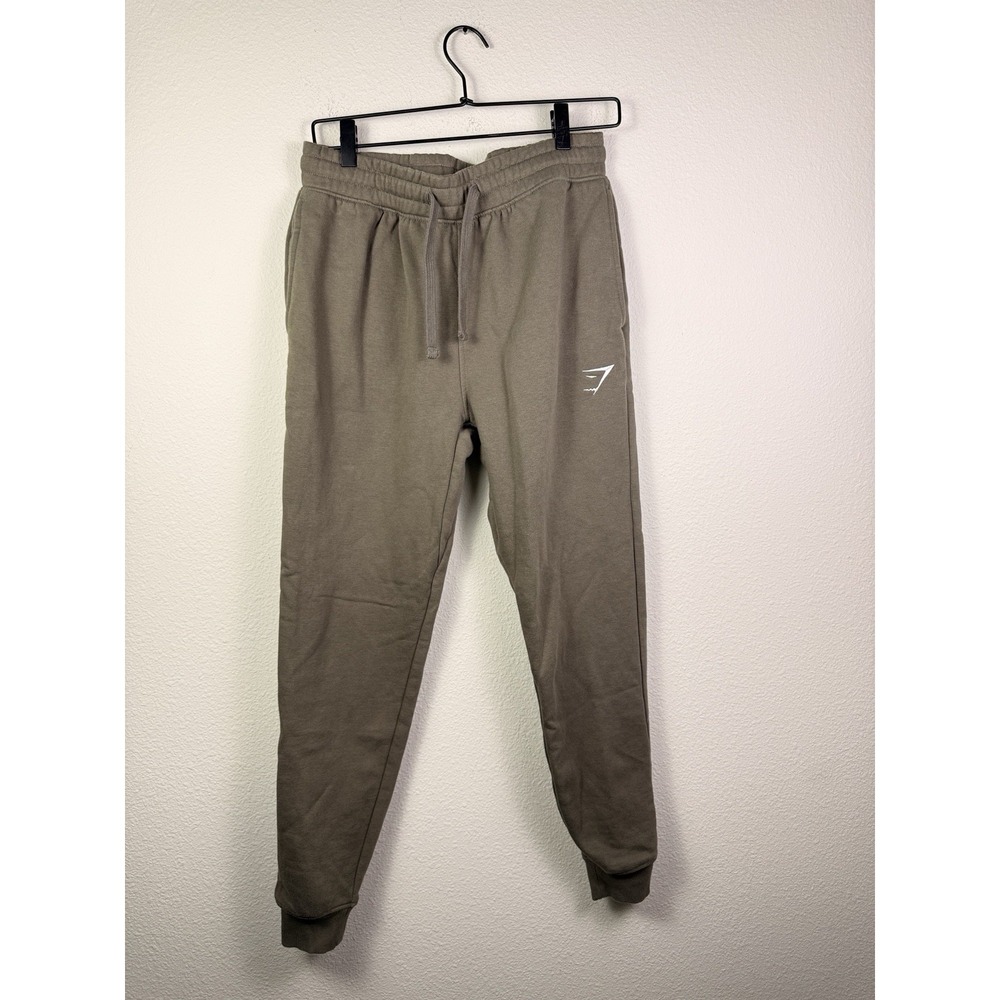 Gymshark Joggers‎ Mens Small Brown Pants Fleece Sweatpants Athleisure Gym